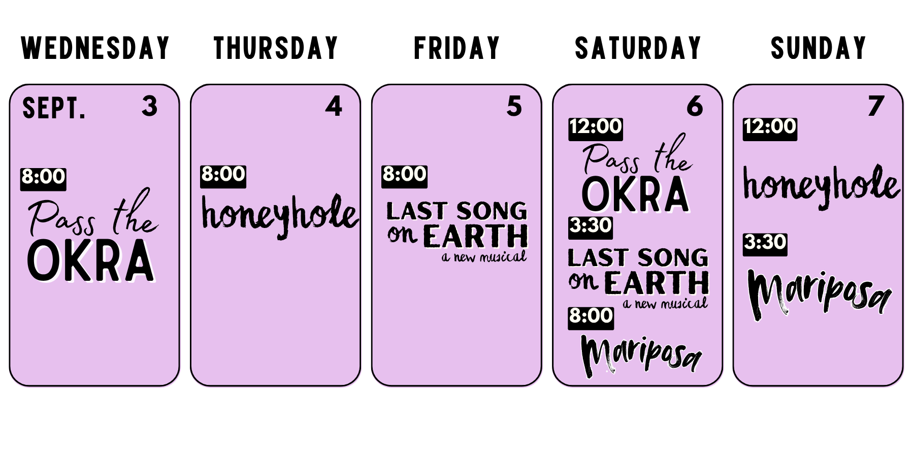 Atlanta Festival Schedule