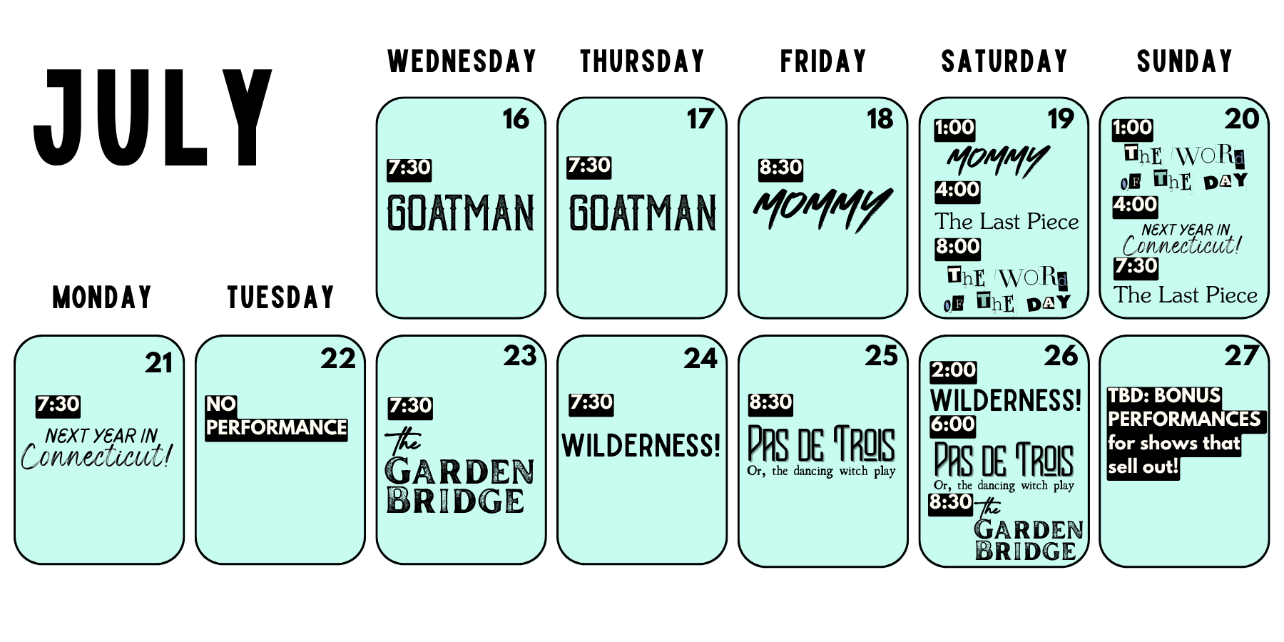 SheNYC Festival Schedule