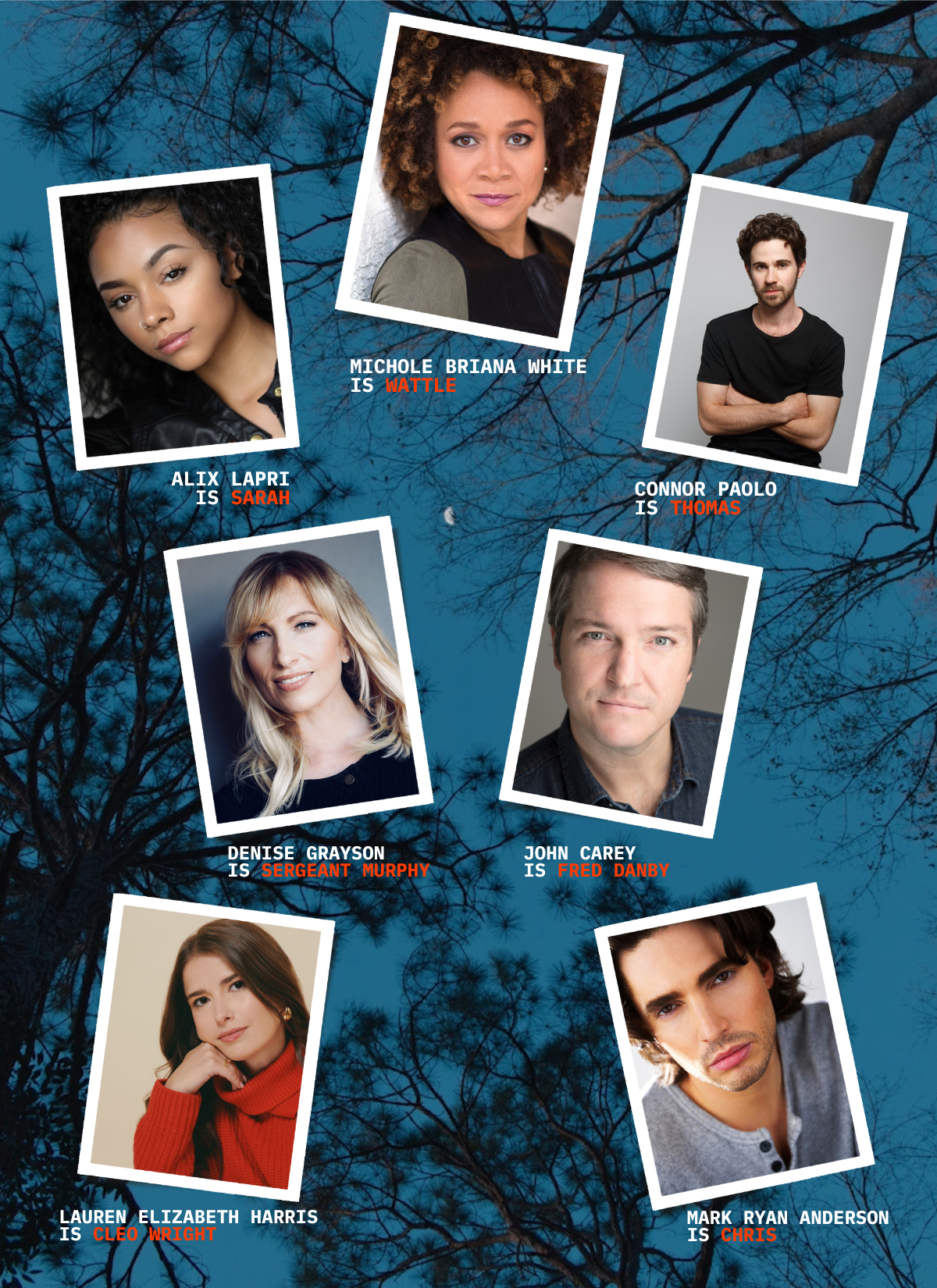 Sheepwell Casting Announced michole briana white is wattle alix lapri is sarah connor paolo is thomas denise grayson is sergeant murphy john carey is fred danby lauren elizabeth harris is cleo wright mark ryan anderson is chris